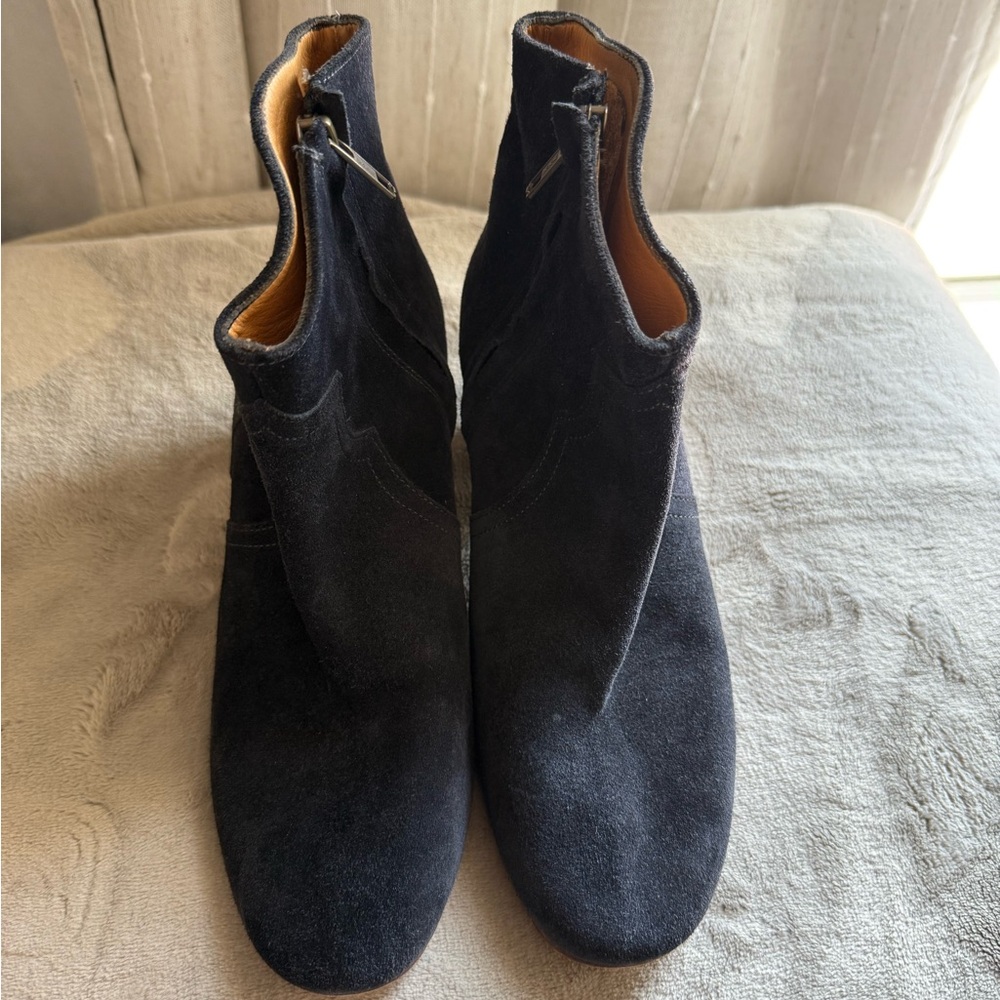 Isabel Marant Black Suede Ankle Boots